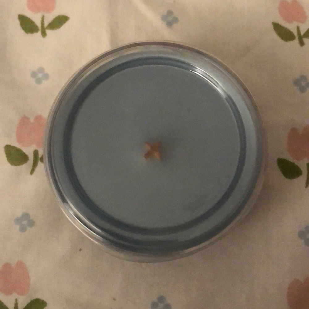 Blue Wood wick candle for sale